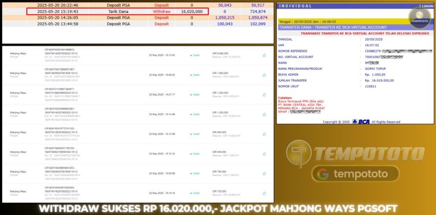 BUKTI JACKPOT TEMPOTOTO SLOT