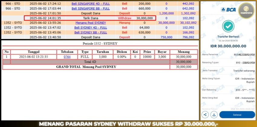 BUKTI JP TEMPOTOTO TOGEL