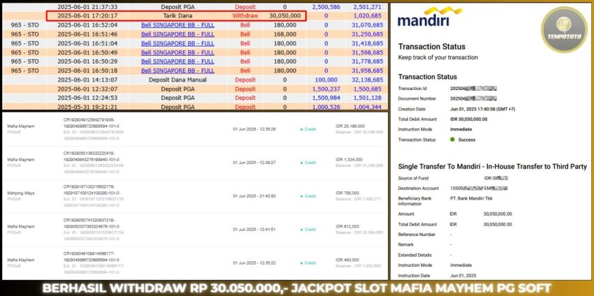 BUKTI JACKPOT TEMPOTOTO SLOT