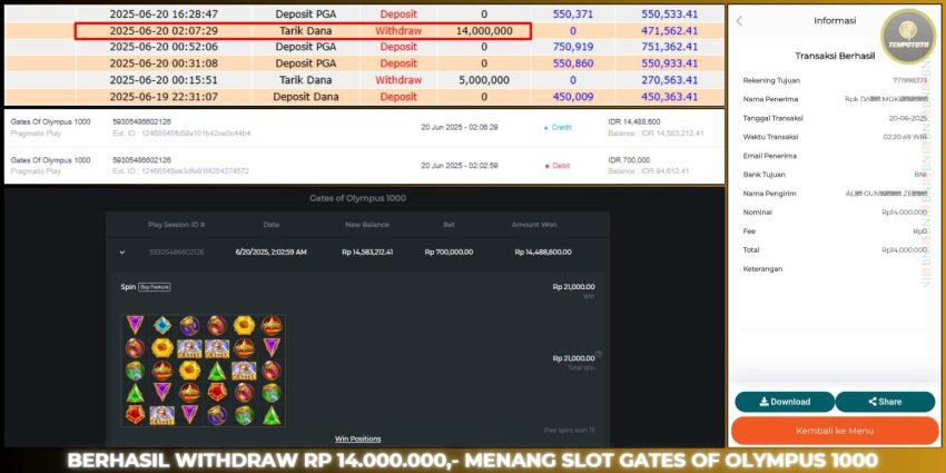 BUKTI JACKPOT TEMPOTOTO SLOT