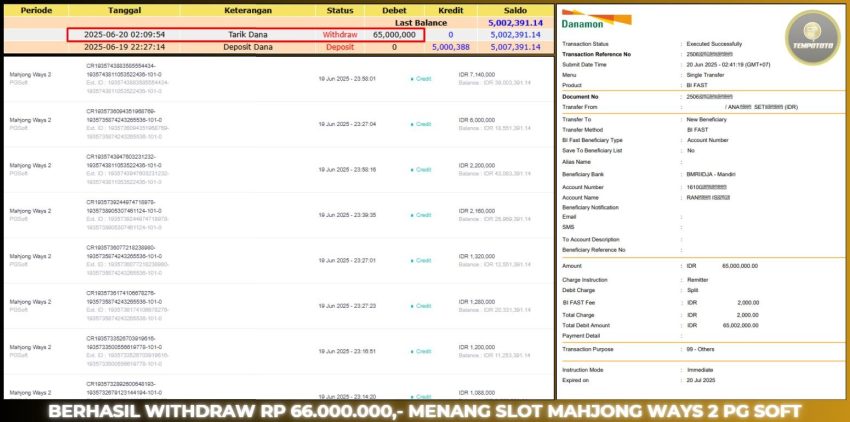 BUKTI JACKPOT TEMPOTOTO SLOT