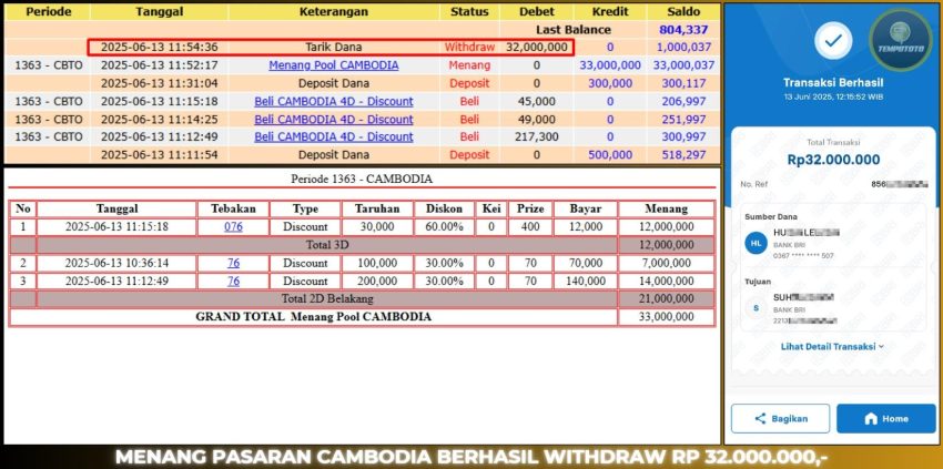 BUKTI JP TEMPOTOTO TOGEL