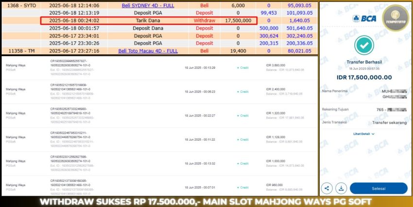 BUKTI JACKPOT TEMPOTOTO SLOT