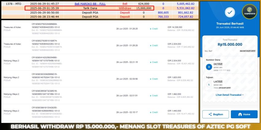 BUKTI JACKPOT TEMPOTOTO SLOT