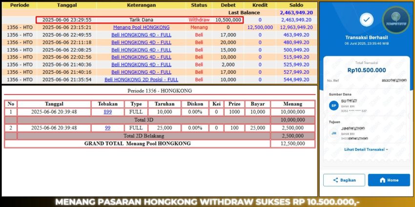 BUKTI JP TEMPOTOTO TOGEL