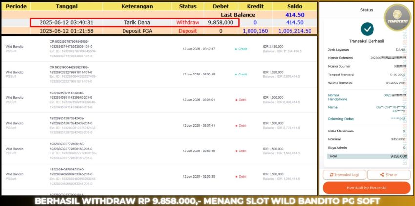 BUKTI JACKPOT TEMPOTOTO SLOT