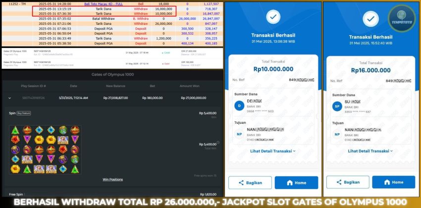 BUKTI JACKPOT TEMPOTOTO SLOT