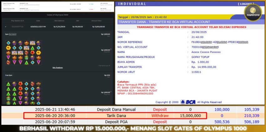 BUKTI JACKPOT TEMPOTOTO SLOT