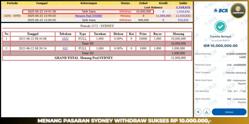 BUKTI JP TEMPOTOTO TOGEL