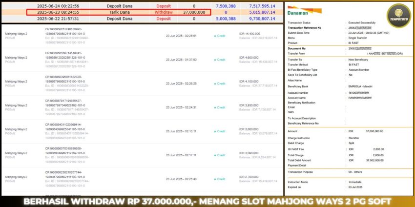 BUKTI JACKPOT TEMPOTOTO SLOT