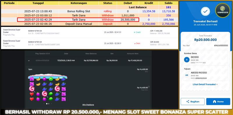 BUKTI JACKPOT TEMPOTOTO SLOT