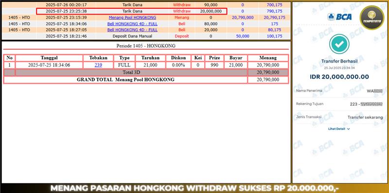 BUKTI JP TEMPOTOTO TOGEL