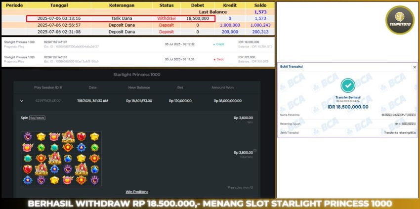 BUKTI JACKPOT TEMPOTOTO SLOT