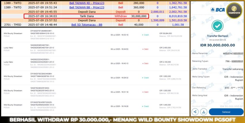 BUKTI JACKPOT TEMPOTOTO SLOT