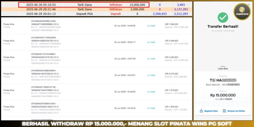 BUKTI JACKPOT TEMPOTOTO SLOT