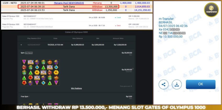 BUKTI JACKPOT TEMPOTOTO SLOT