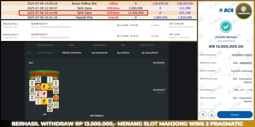 BUKTI JACKPOT TEMPOTOTO SLOT