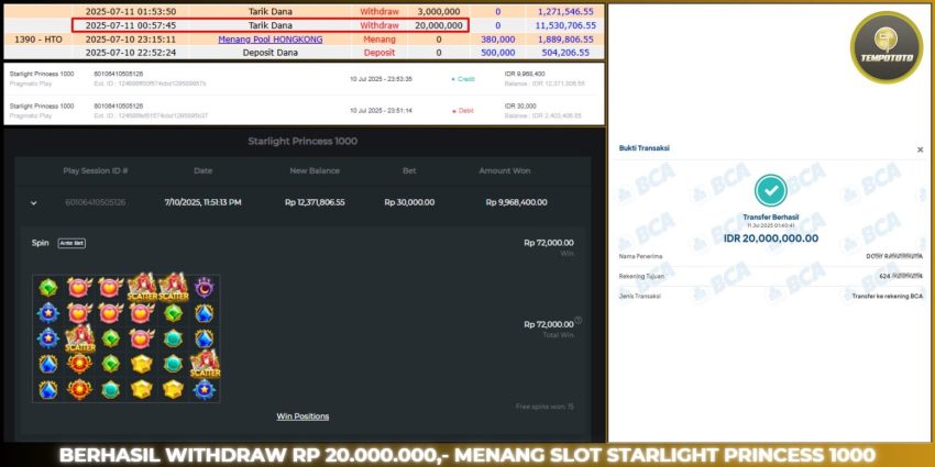 BUKTI JACKPOT TEMPOTOTO SLOT