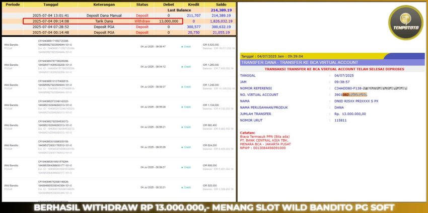 BUKTI JACKPOT TEMPOTOTO SLOT