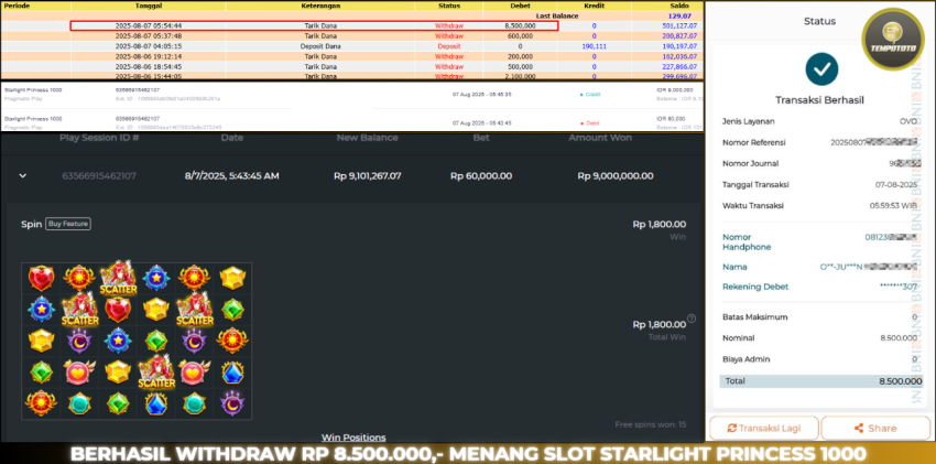 BUKTI JACKPOT TEMPOTOTO SLOT