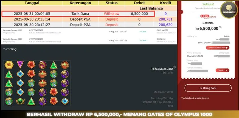 BUKTI JACKPOT TEMPOTOTO SLOT