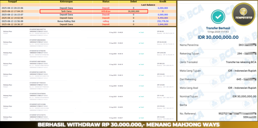 BUKTI JACKPOT TEMPOTOTO SLOT