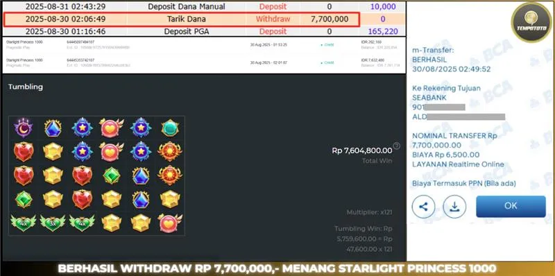 BUKTI JACKPOT TEMPOTOTO SLOT