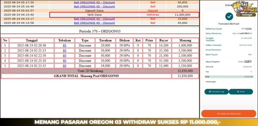 BUKTI JP TEMPOTOTO TOGEL
