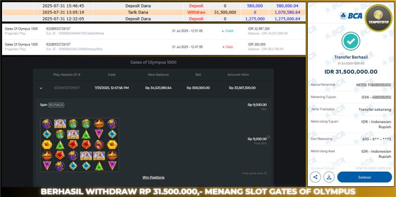 BUKTI JACKPOT TEMPOTOTO SLOT