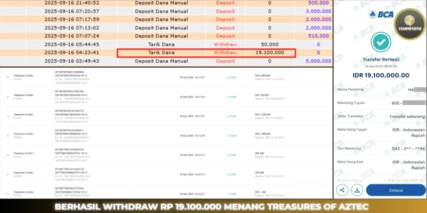 BUKTI JACKPOT TEMPOTOTO SLOT