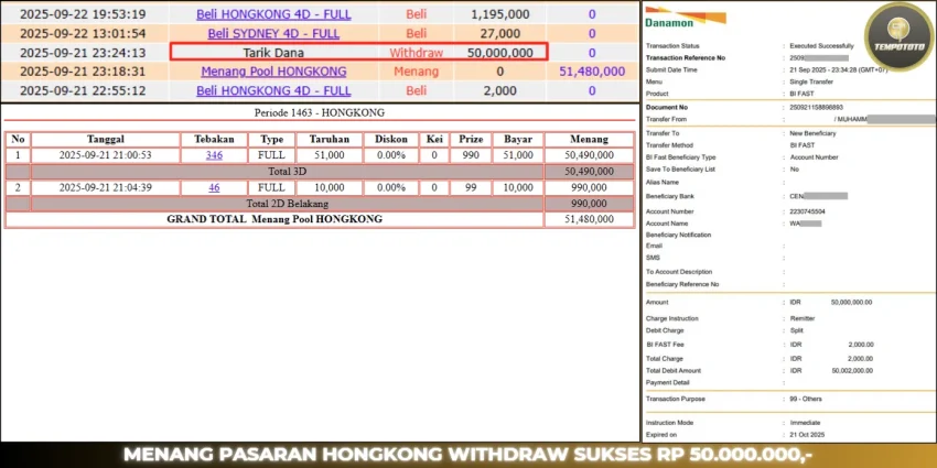 BUKTI JP TEMPOTOTO TOGEL