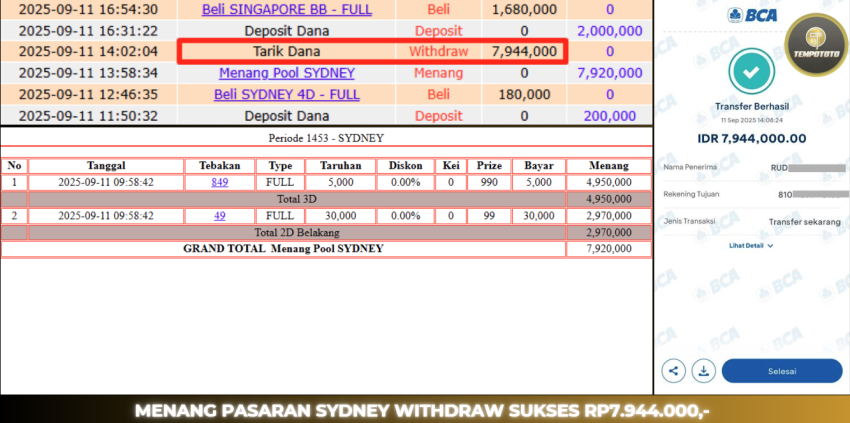 BUKTI JP TEMPOTOTO TOGEL
