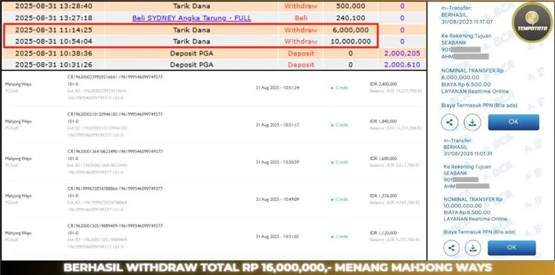 BUKTI JACKPOT TEMPOTOTO SLOT