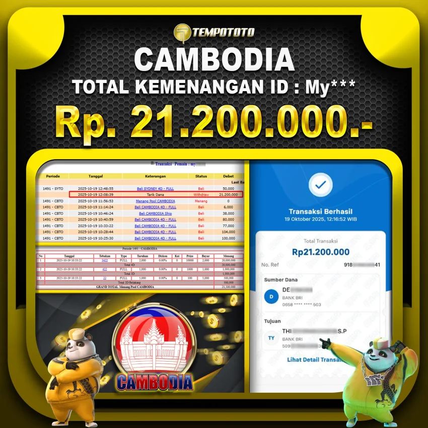 BUKTI JP TEMPOTOTO TOGEL