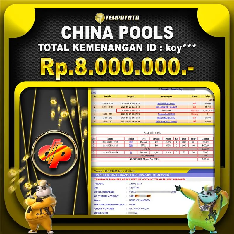 BUKTI JP TEMPOTOTO TOGEL