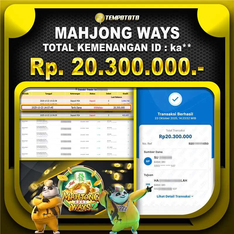 BUKTI JACKPOT TEMPOTOTO SLOT