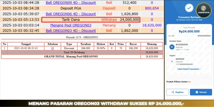 BUKTI JP TEMPOTOTO TOGEL