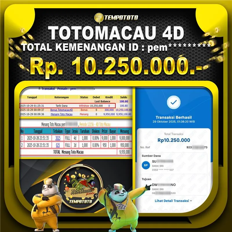 BUKTI JP TEMPOTOTO TOGEL