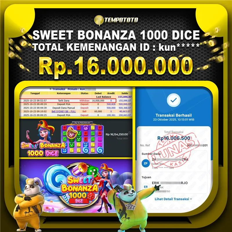 BUKTI JACKPOT TEMPOTOTO SLOT