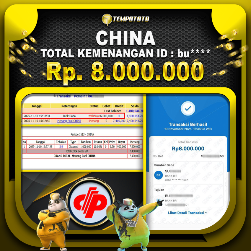 JACKPOT CHINA TOGEL TEMPOTOTO