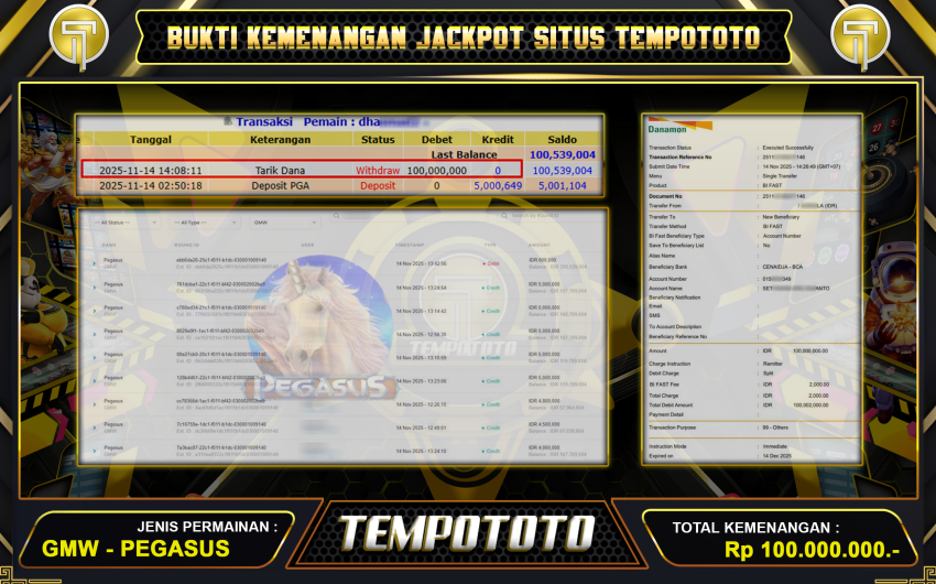 GMW PEGASUS SLOT TEMPOTOTO