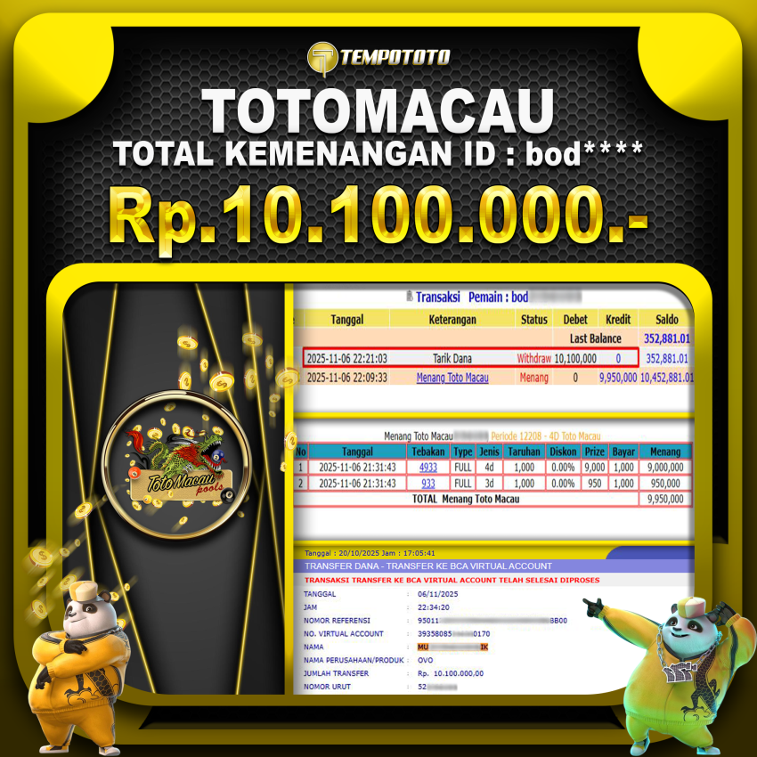 TOTOMACAU TEMPOTOTO WD CEPAT