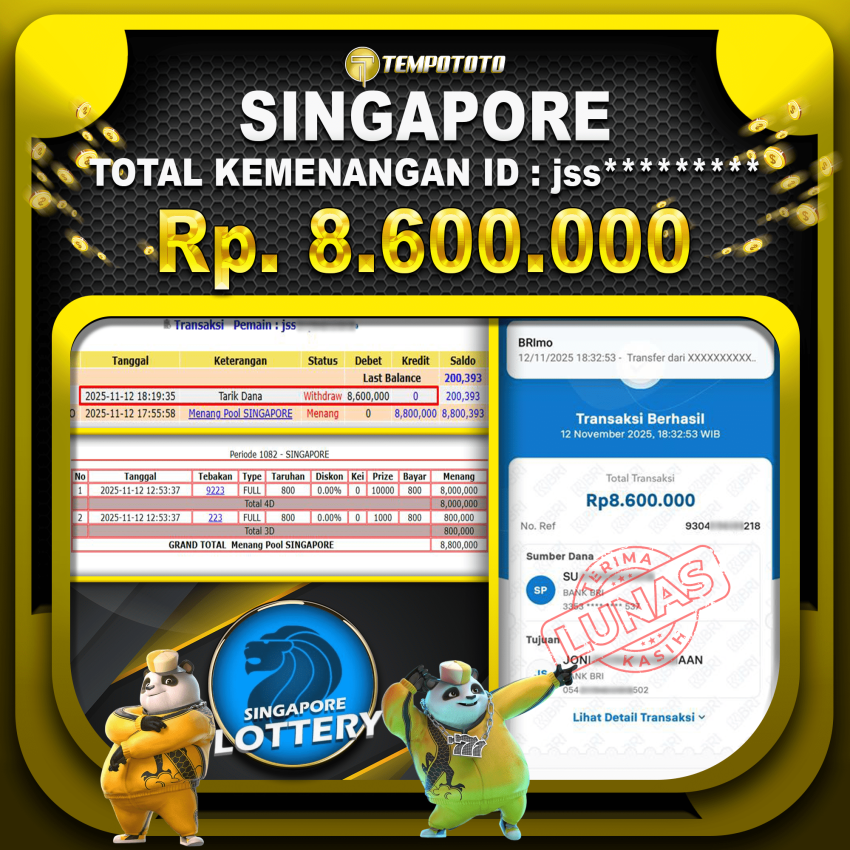 TEMPOTOTO WD TERCEPAT MENANG