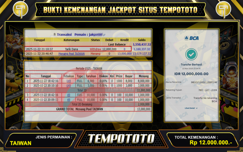 REZEKI DARI TOGEL TAIWAN