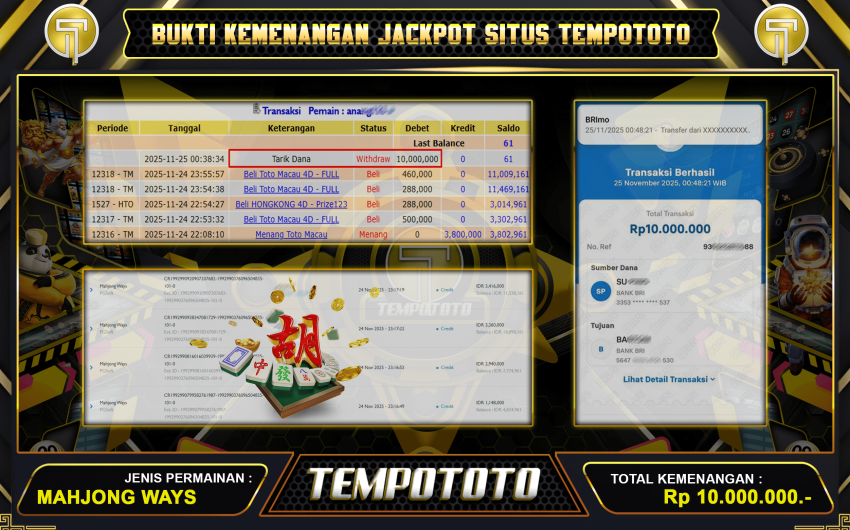 CUAN MENGALIR MELALUI SLOT
