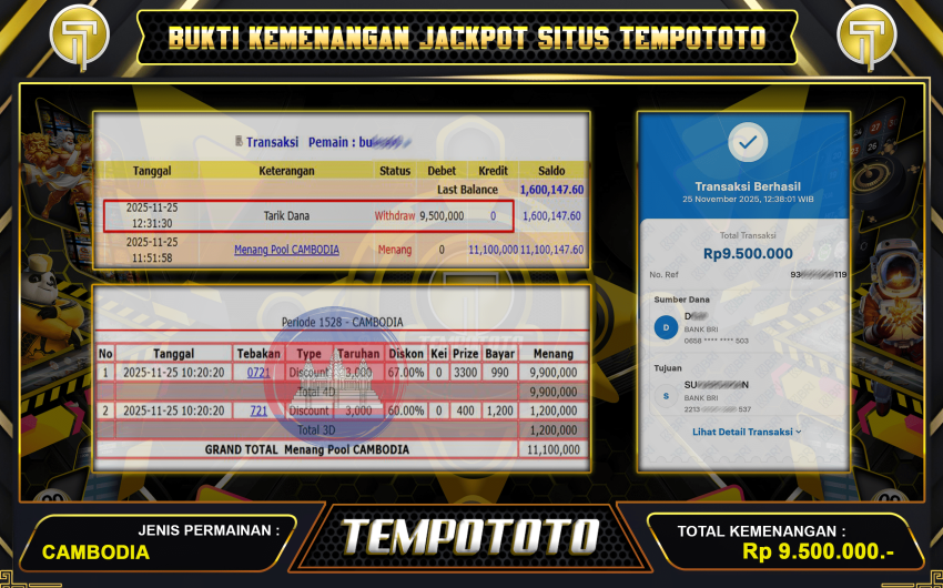 BUKTI MEMBER TEMPOTOTO MENANG