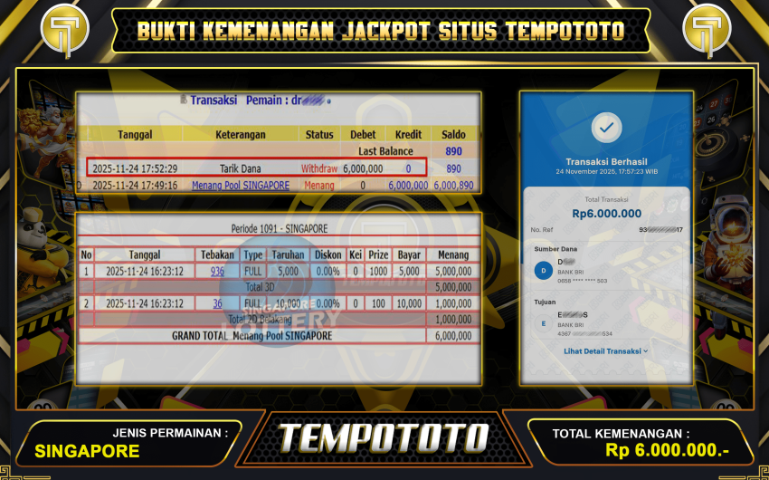 MENANG TOGEL SINGAPORE TEMPOTOTO