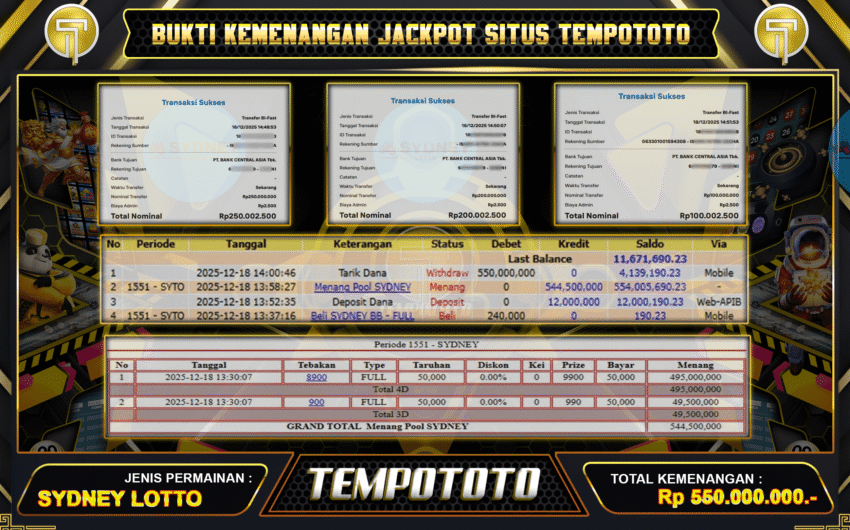 SUPER JACKPOT TOGEL TEMPOTOTO
