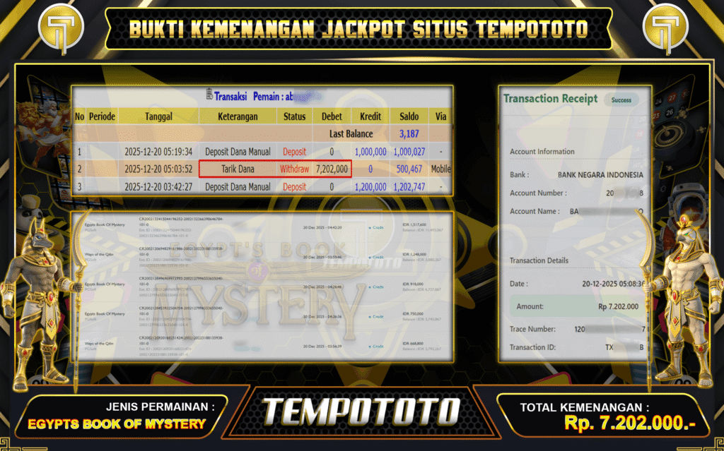 KEBERHASILAN SLOT MYSTERY TEMPOTOTO