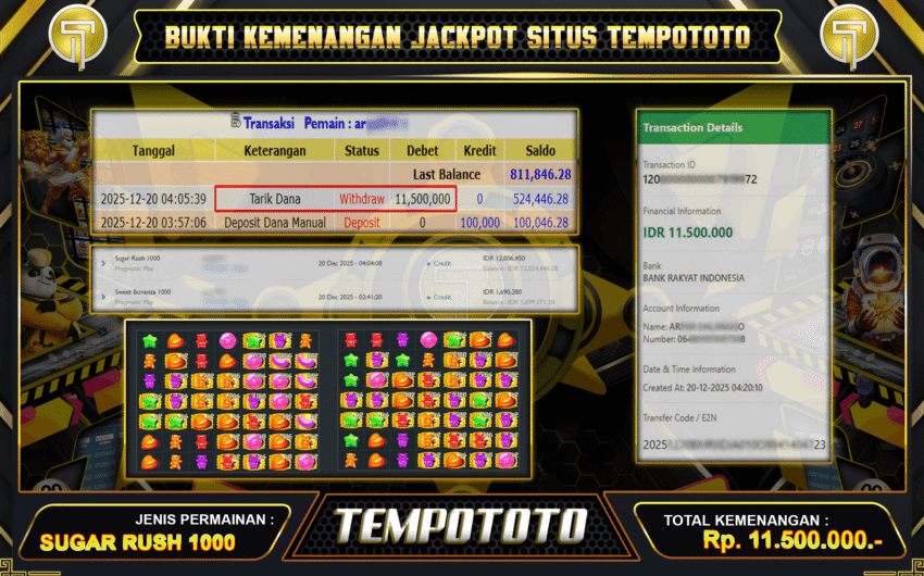 KEBERHASILAN SUGAR RUSH TEMPOTOTO